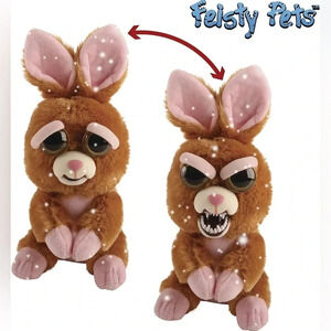Feisty Pets 10" Plush Vicky Plush Stuffed Vicious Bunny - Growl